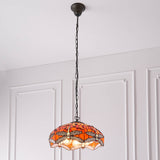Tiffany Dragonfly Flame Medium 3lt Pendant