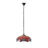 Tiffany Dragonfly Flame Medium 3lt Pendant