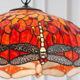Tiffany Dragonfly Flame Large 3lt Pendant