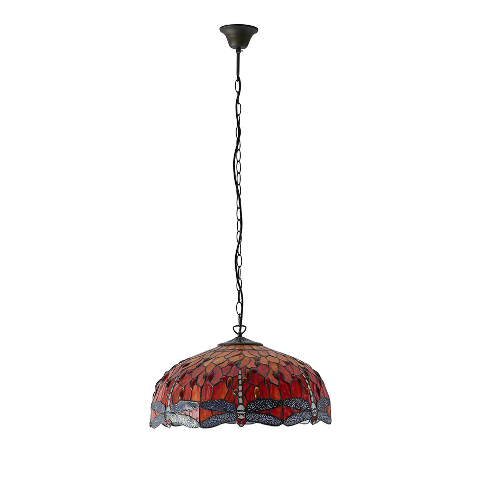 Tiffany Dragonfly Flame Large 3lt Pendant