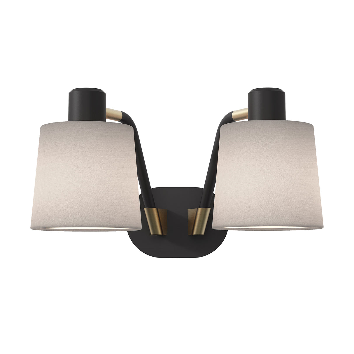 Astro Edward Twin Base Matt Black Interior Wall Light