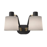 Astro Edward Twin Base Matt Black Interior Wall Light