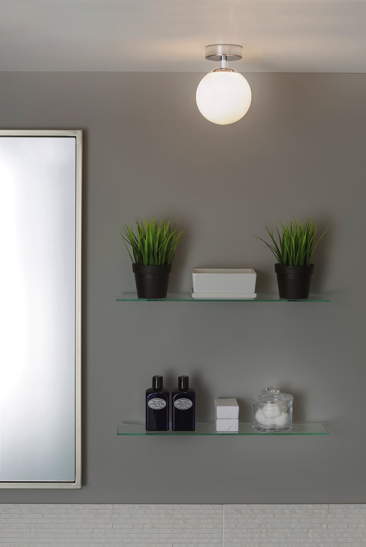 Astro Denver Polished Chrome Bathroom Ceiling Light