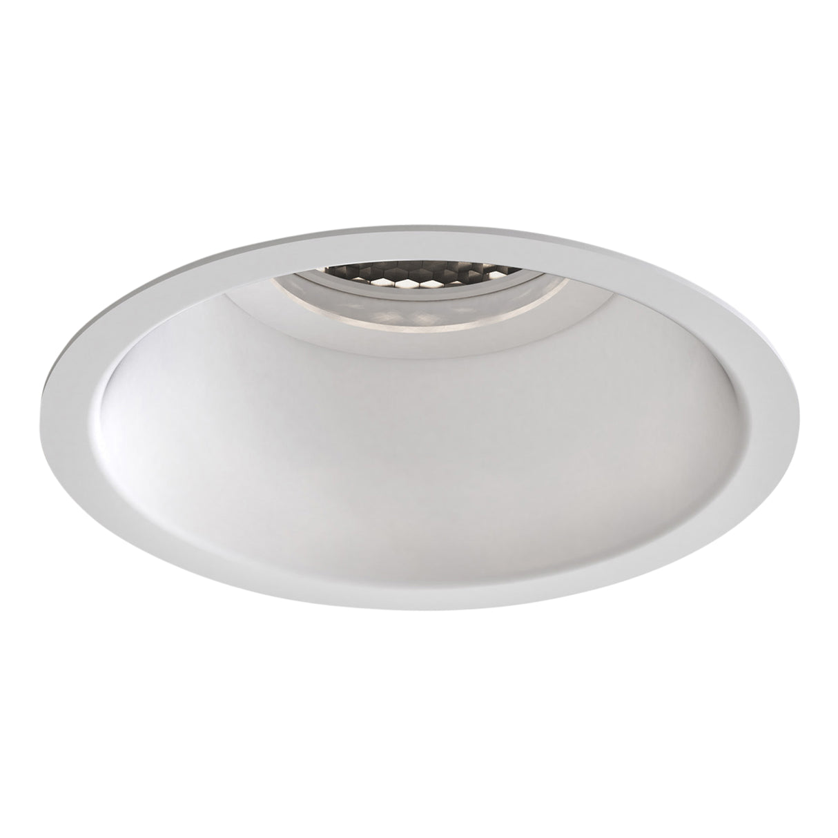 Astro Minima Slimline Round Fixed Fire-Rated IP65 Matt White Bathroom Downlight