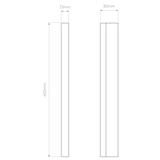 Astro Artemis 600 LED Polished Chrome Bathroom Wall Light