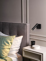 Astro Leda Single Matt Black Interior Reading  Light Base