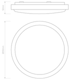 Astro Denia Polished Chrome Bathroom Ceiling Light