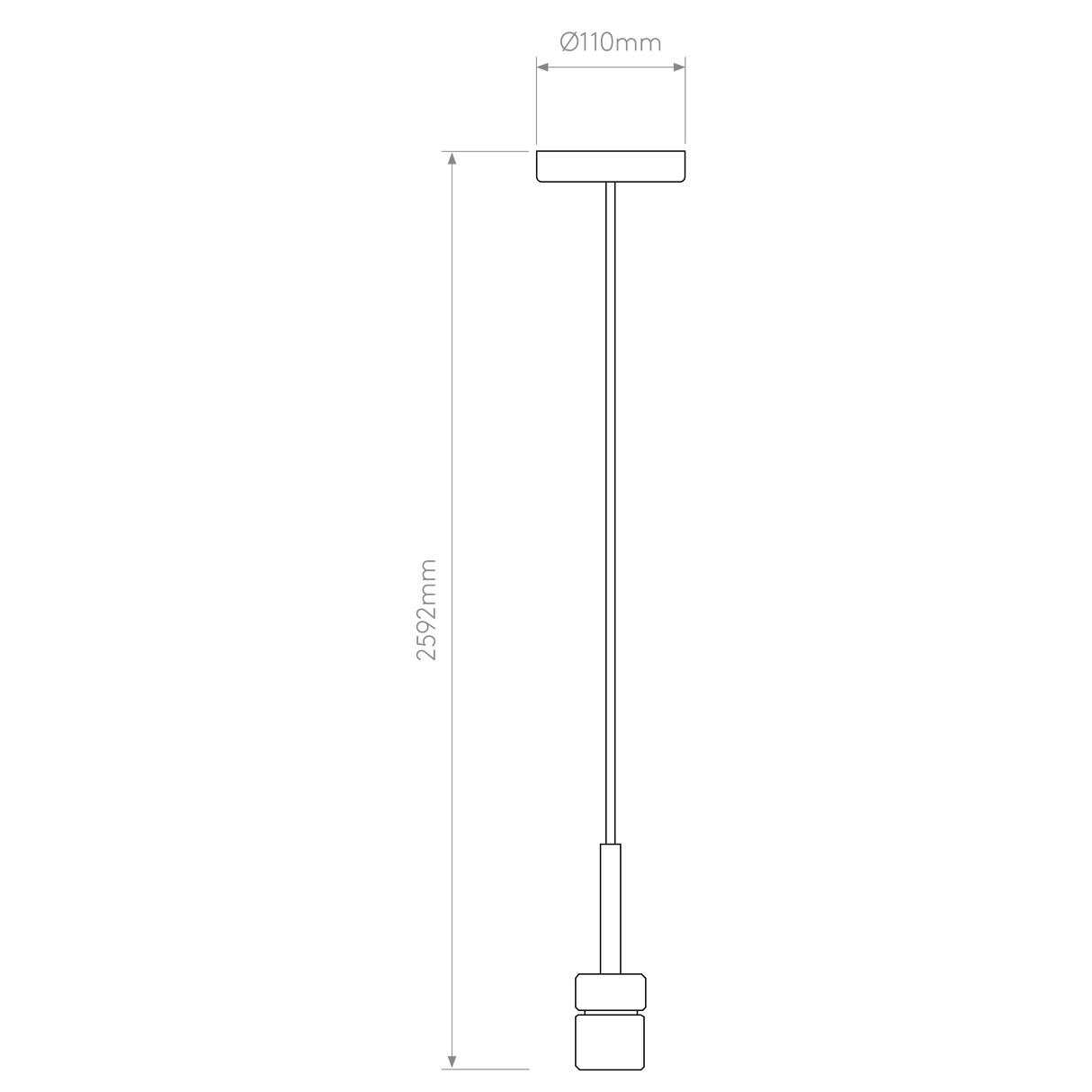 Astro Ceiling Pendant Matt Black Interior Pendant Light