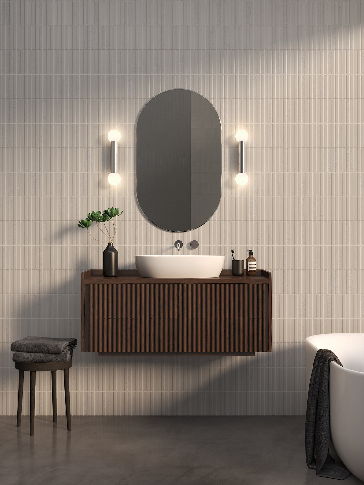 Astro Ortona Twin Polished Chrome Bathroom Wall Light