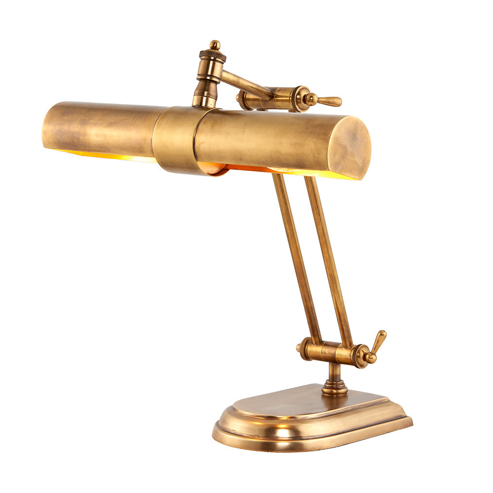 Interiors 1900 Winchester Bankers Desk Lamp Solid Brass