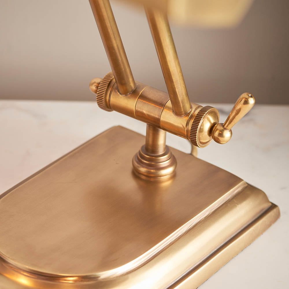 Interiors 1900 Winchester Bankers Desk Lamp Solid Brass