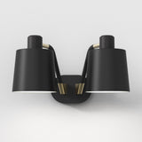 Astro Edward Twin Base Matt Black Interior Wall Light