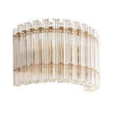Amos Occitaine Brushed Aged Brass & Clear Glass Wall Light