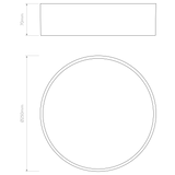 Astro Kea 250 Round Textured Black Outdoor Wall/Ceiling