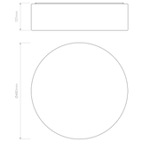 Astro Cambria 480 Interior Ceiling Light White
