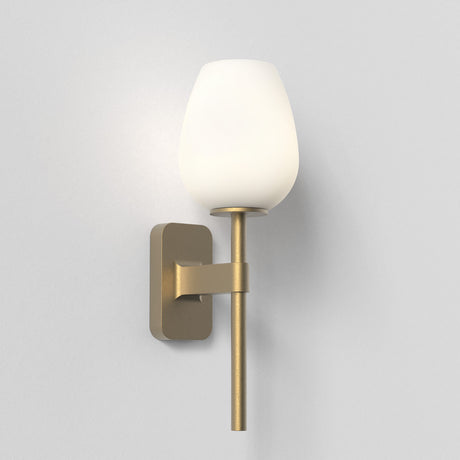 Astro Tacoma Single Antique Brass Bathroom Wall Light