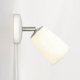 Astro Carlton Wall Plug-In Matt White Interior Wall Light