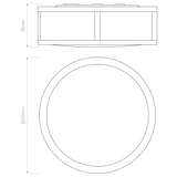 Astro Mashiko Round 300 Polished Chrome Bathroom Ceiling Light