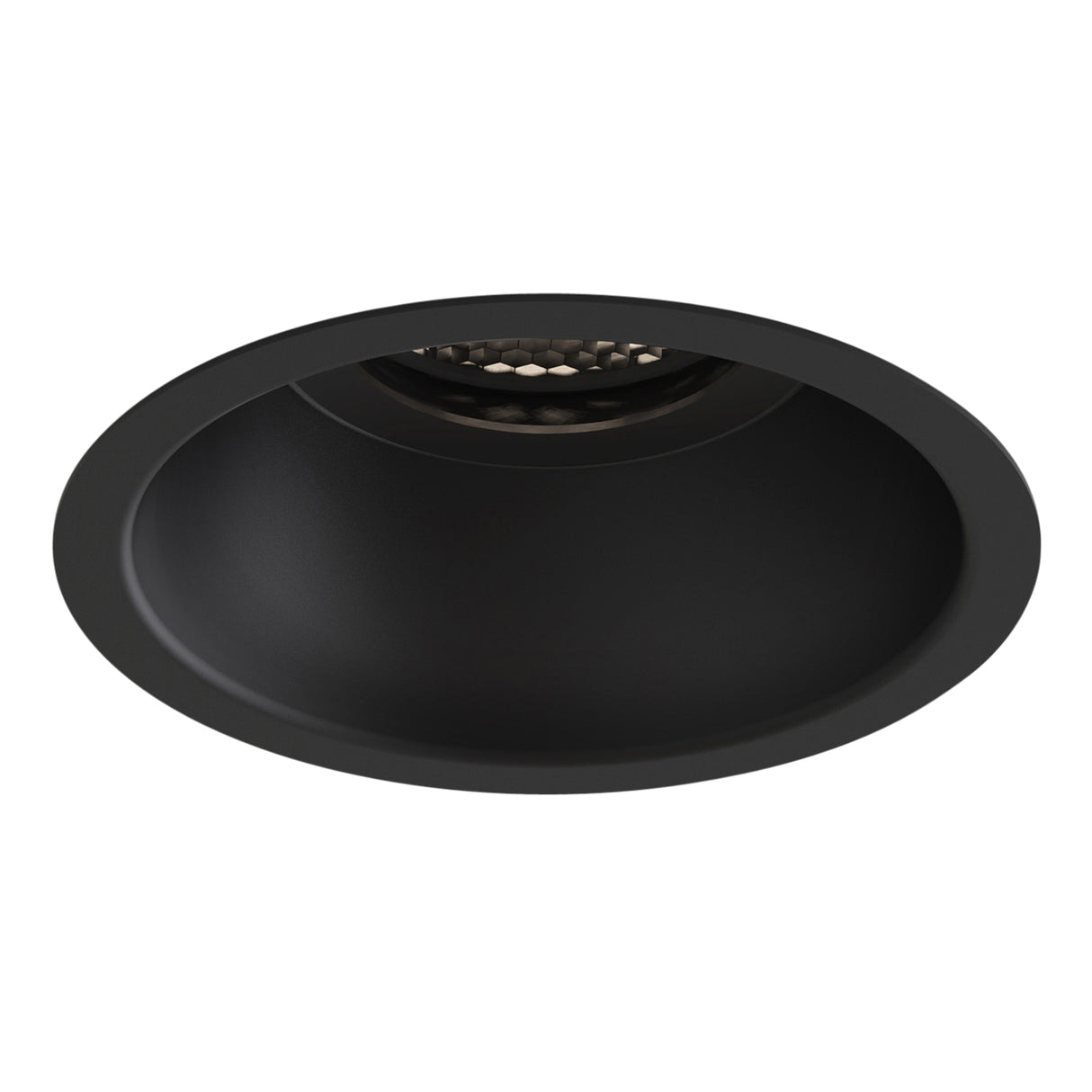 Astro Minima Slimline Round Fixed Fire-Rated IP65 Matt Black Bathroom Downlight