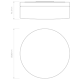 Astro Sabina 280 Polished Chrome Bathroom Ceiling Light