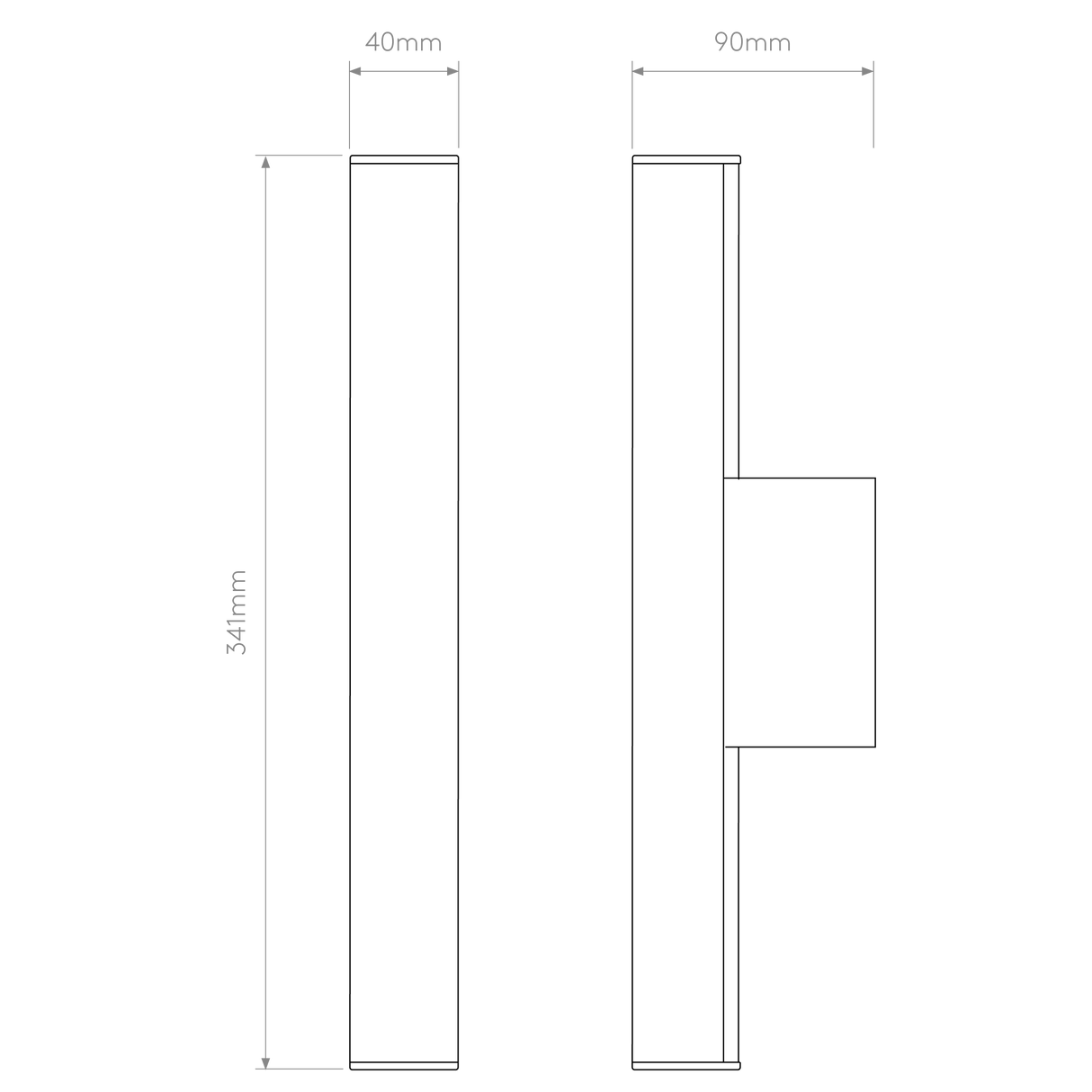 Astro Dio Polished Chrome LED Bathroom Wall Light