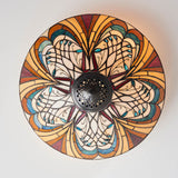 Tiffany Hector Medium 2lt Flush Ceiling Light