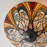 Tiffany Hector Medium 2lt Flush Ceiling Light