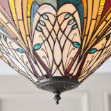 Tiffany Hector Medium 2lt Flush Ceiling Light