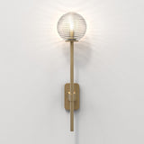 Astro Tacoma Single Grande Antique Brass Bathroom Wall Light