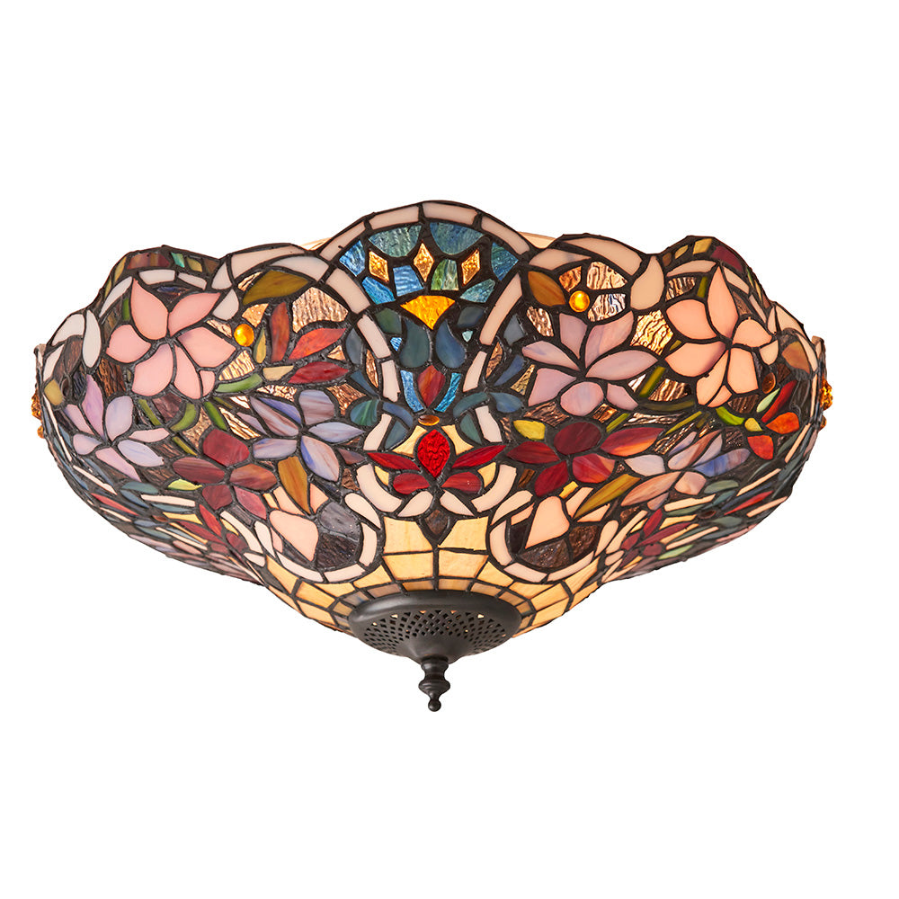 Tiffany Sullivan Medium 2lt Flush Ceiling Light