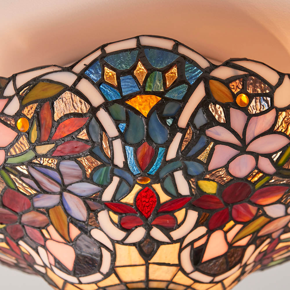 Tiffany Sullivan Medium 2lt Flush Ceiling Light
