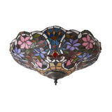 Tiffany Sullivan Medium 2lt Flush Ceiling Light