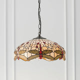 Tiffany Dragonfly Beige Medium 3lt Pendant