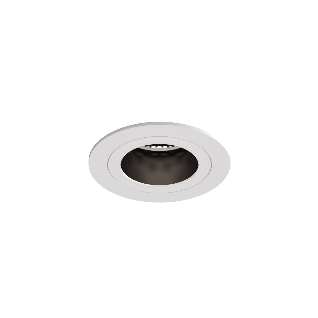Astro Pinhole Slimline Round Fixed Fire-Rated IP65 Matt White Bathroom Downlight