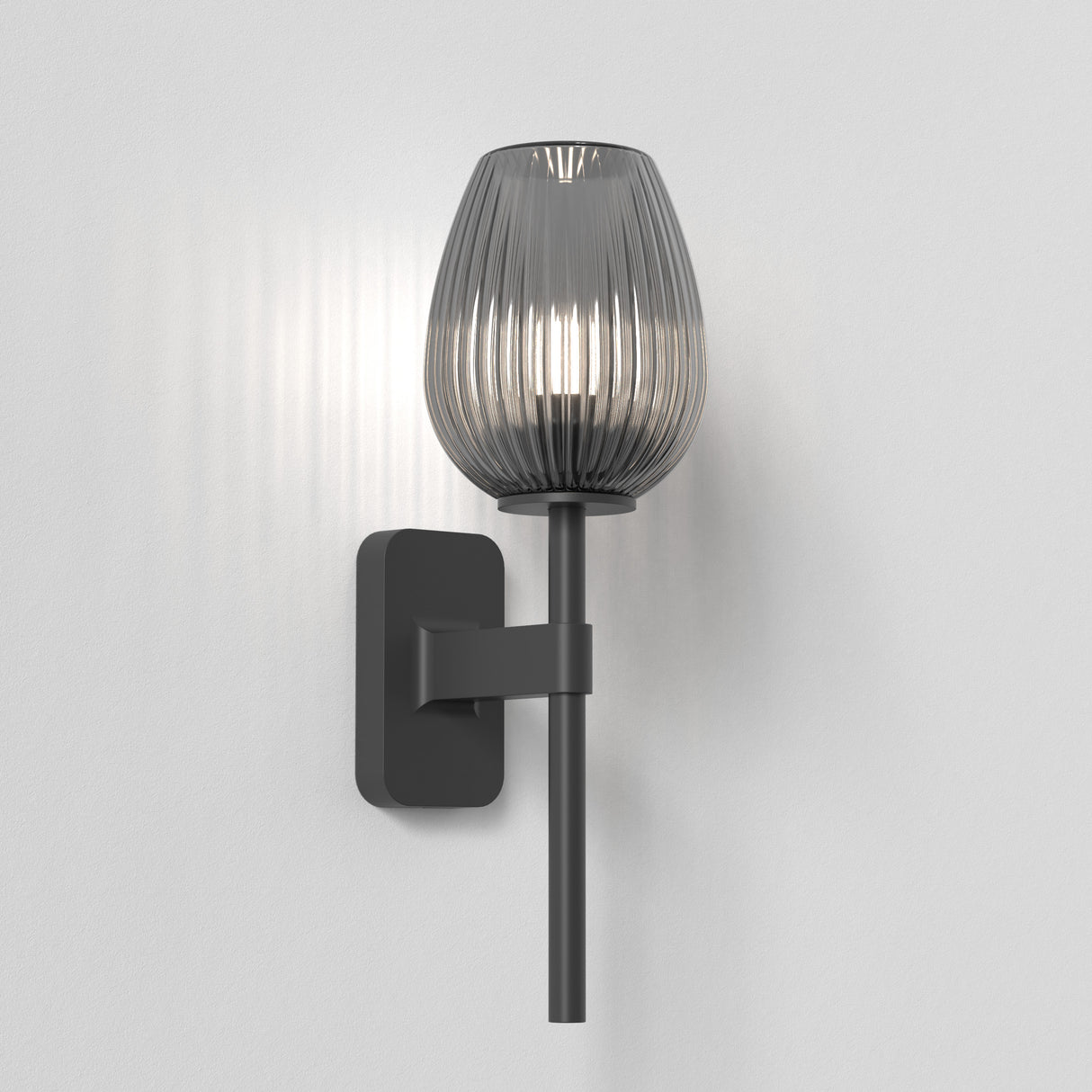 Astro Tacoma Single Matt Black Bathroom Wall Light