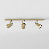 Astro Juno Triple Bar Matt Brushed Brass Interior Spotlight