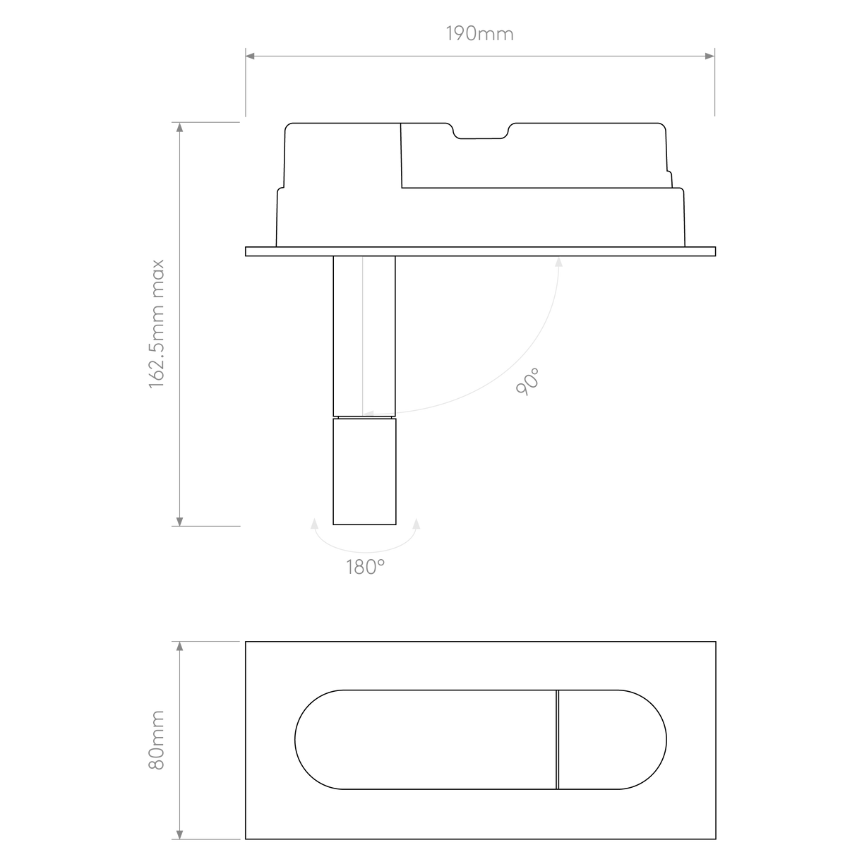 Astro Digit LED II Bronze Interior Reading Light