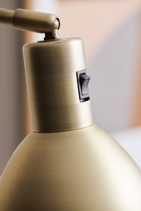 Halo Design Angora Floor Lamp Antique Brass