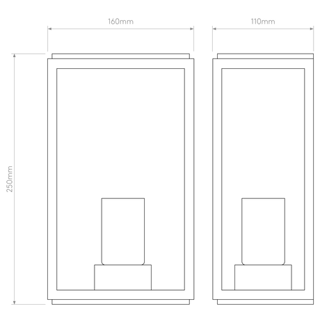 Astro Homefield Sensor Textured Black Outdoor Wall Light