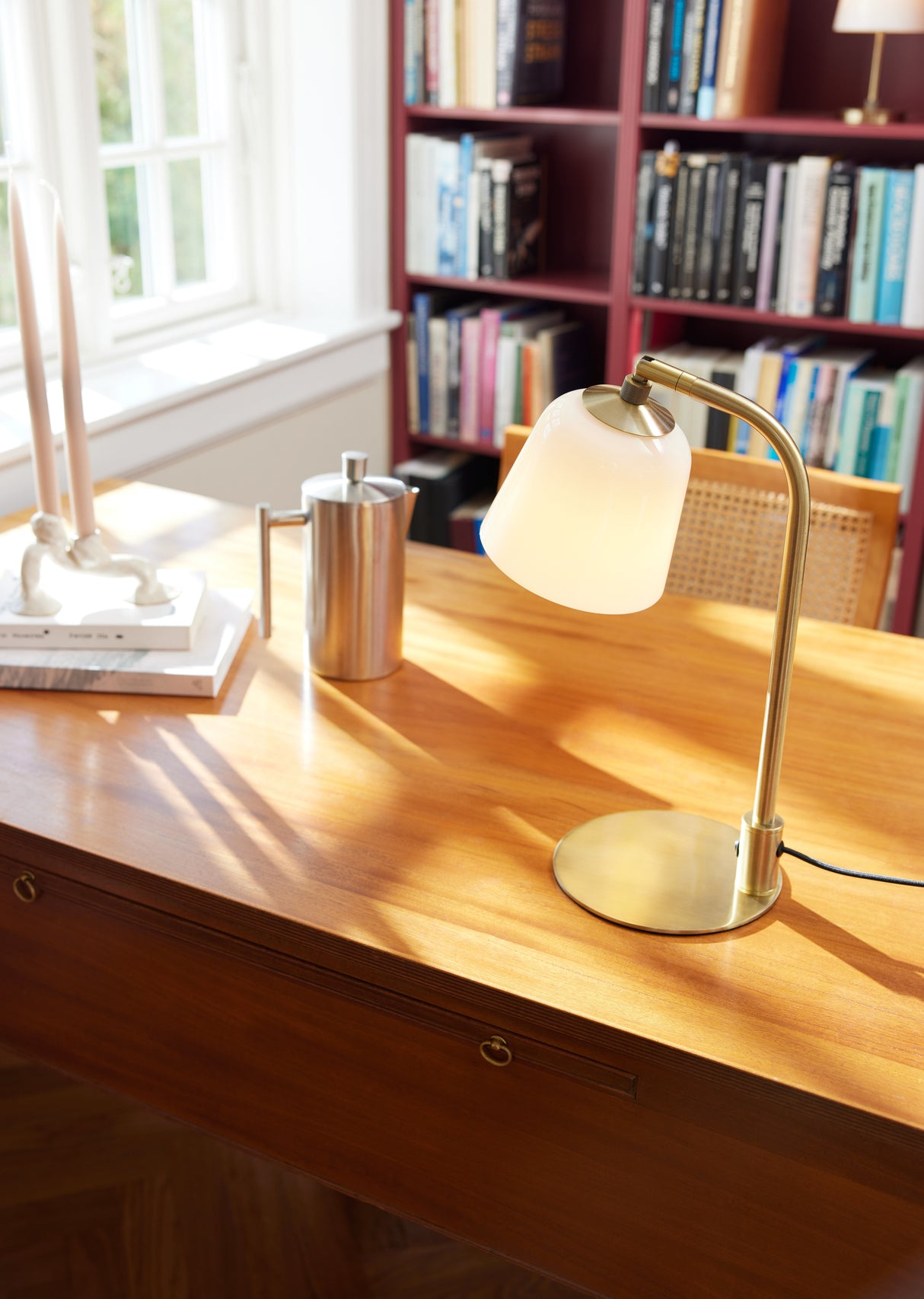 Halo Design Room 49 Table Lamp Opal  / Antique Brass