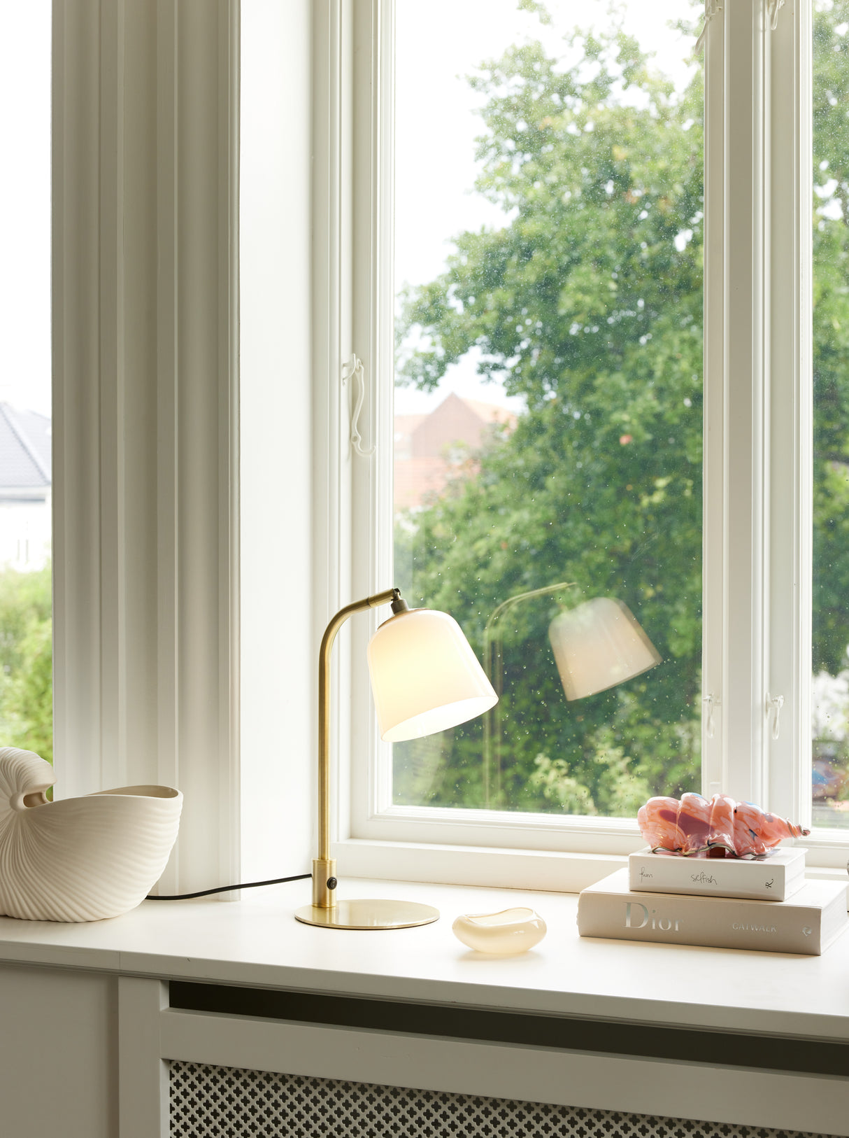 Halo Design Room 49 Table Lamp Opal  / Antique Brass