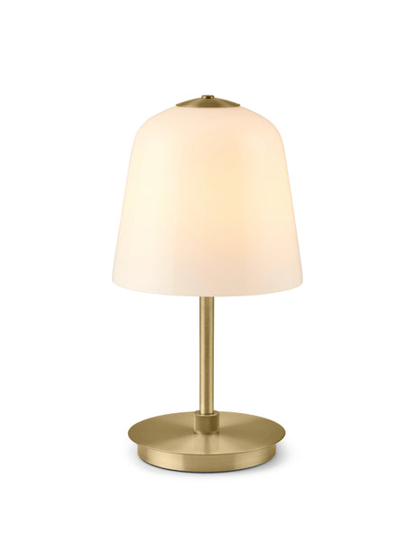 Halo Design Room 49 Portable Table Lamp Opal  / Antique Brass