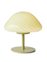 Halo Design Candy Mini Mush Table Lamp Olive Glass