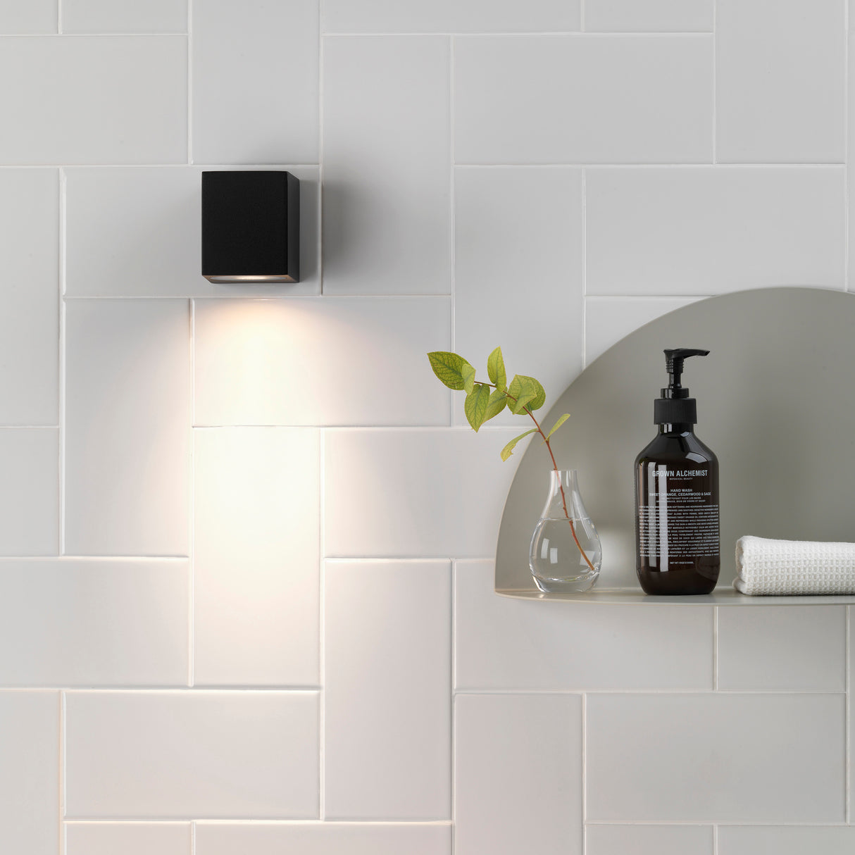 Astro Chios 80 Textured Black Outdoor Wall Light