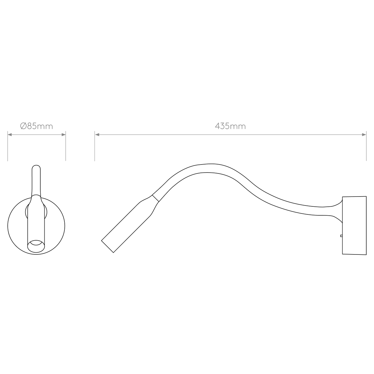 Astro Lucca Surface Matt Gold Interior Reading Light