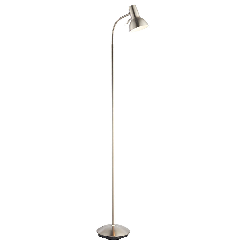 Endon Amalfi Floor Lamp Satin Nickel