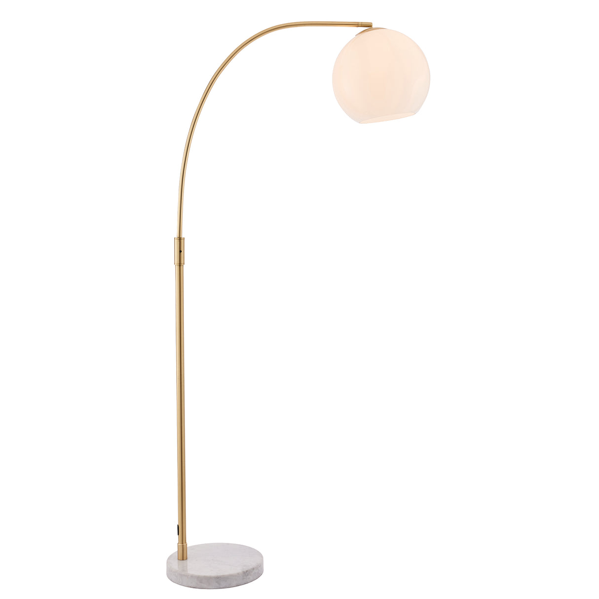 Endon Otto Floor Lamp White/Grey Marble from Amos Lighting + Home