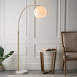 Endon Otto Floor Lamp White/Grey Marble from Amos Lighting + Home