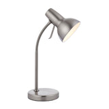 Endon Amalfi Task Table Lamp with USB Satin Nickel
