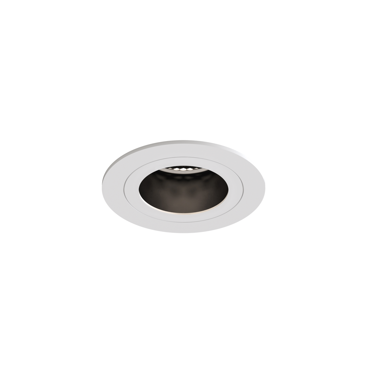 Astro Pinhole Slimline Round Fixed Fire-Rated IP65 Matt White Bathroom Downlight